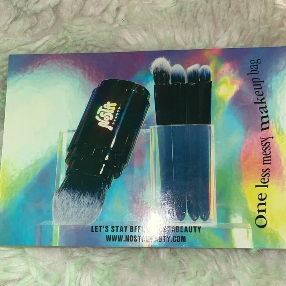 Take 5 travel makeup brush set by Nosta beauty 5 brushes NWOT